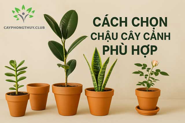 Cách chọn chậu cây cảnh phù hợp
