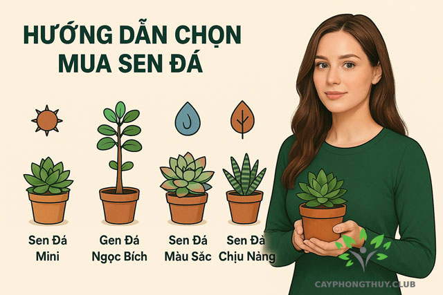 Hướng dẫn chọn mua sen đá